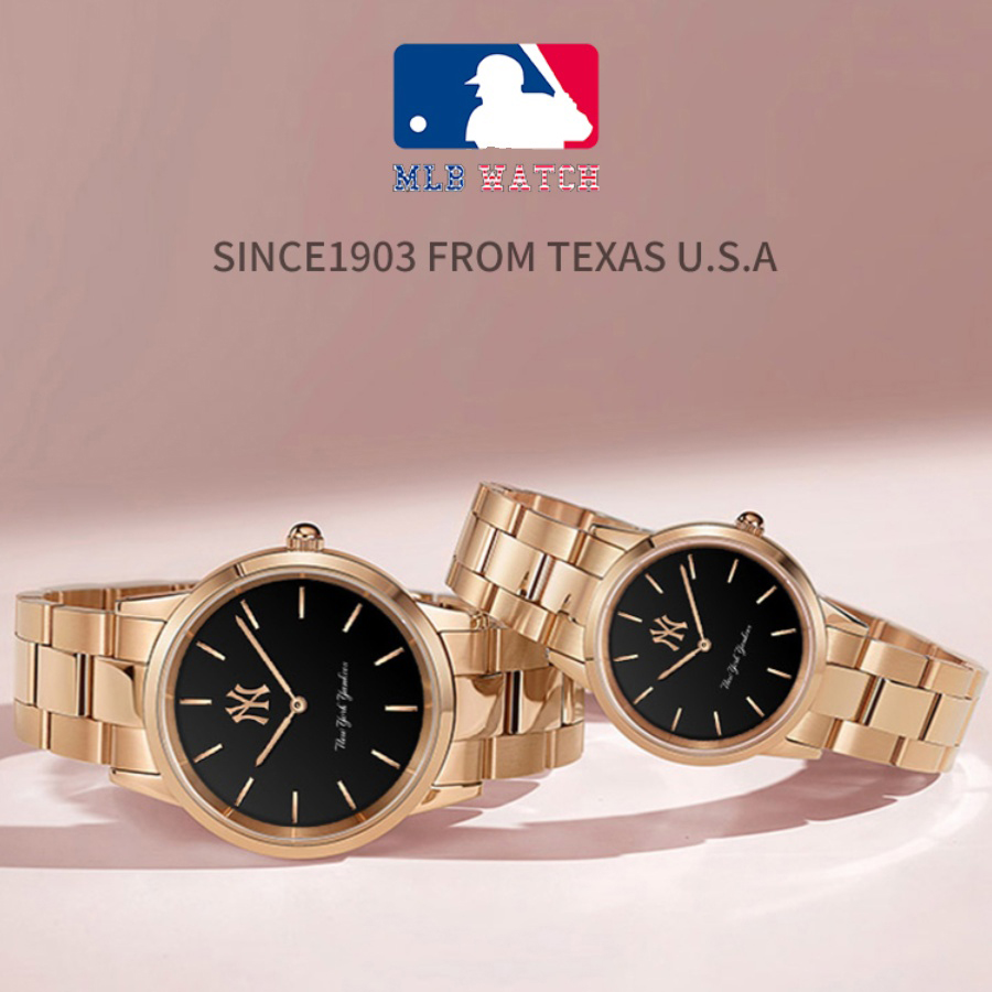 MLB美职棒手表男女士时尚简约商务情侣对表欧美腕表礼物送男女友 - 图0