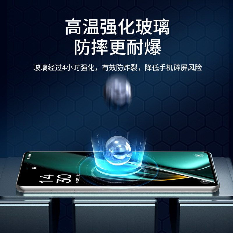 iwosty适用oppok11钢化膜K11x手机膜oppo k11全屏覆盖k11x新款k11的高清5g保护0ppo防摔k11蓝光0pp0刚化贴膜