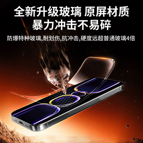 iwosty适用红米k60钢化膜k80k7k50/4/3pro20小米15新款13/12/11/10/9手机膜8note13/12turbo10至尊Redmi高清 - 图0