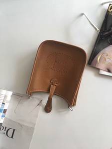 2018春夏新款h家迷你伊芙琳打孔时尚简约百搭女包单肩斜挎