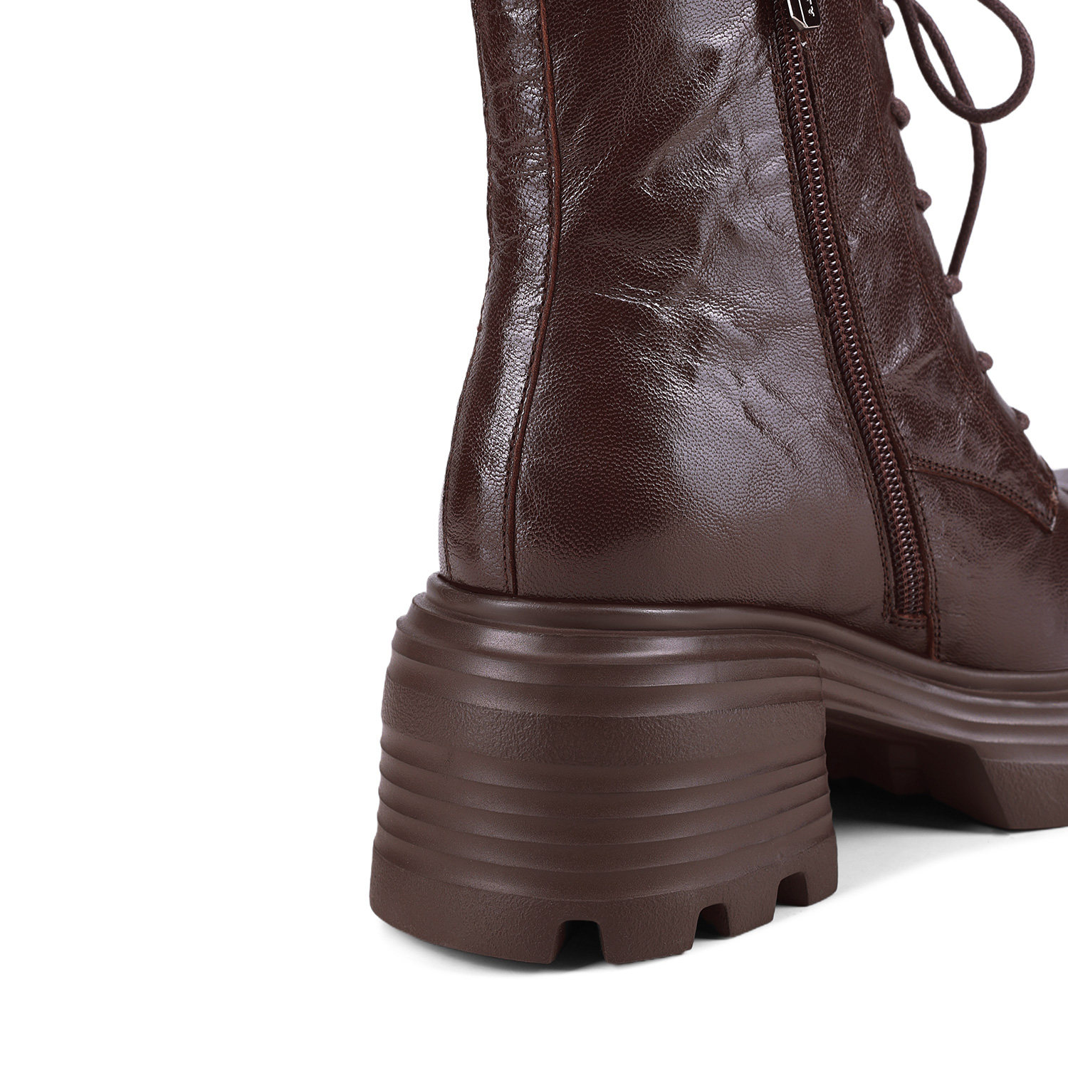 KISSKITTY马丁靴女款2025秋冬新款羊皮棕色厚底复古英伦风短女靴,淘宝优惠券,粉丝福利购,淘宝优惠卷