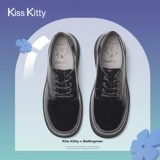 Kiss Kitty Кожаные туфли на платформе в английском стиле, в британском стиле, круглый носок, широкий устойчивый каблук