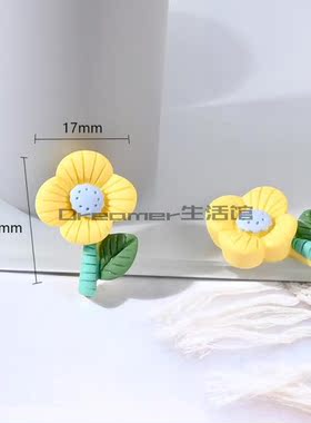 【Dreamer】仿真立体磨砂彩色韩版花朵手机壳头饰树脂配件