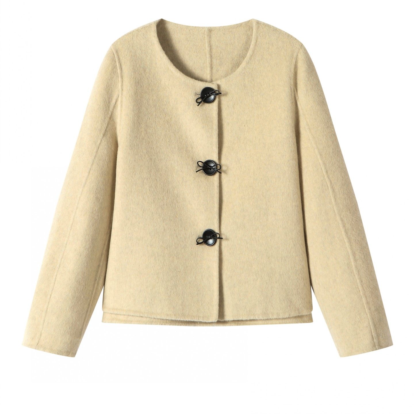 超漂亮红色羊毛呢外套女秋冬火爆新中式气质时尚减龄显白国风上衣,淘宝优惠券,粉丝福利购,淘宝优惠卷