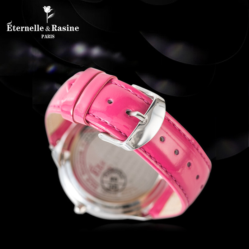 法国eternelle时装镶钻皮女石英表 Eternelle国产腕表