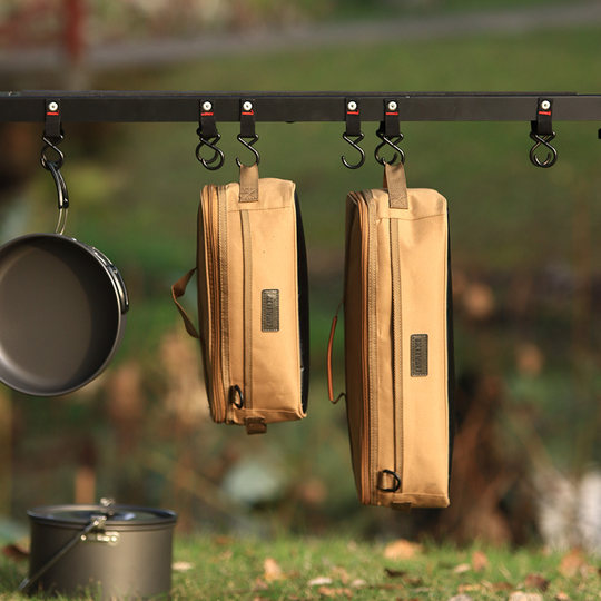 户外露营工具收纳包便携餐具地钉炉具地钉风绳野营包手提包小号