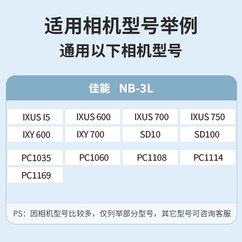 NB-3L电池nb3l适用佳能IXY IXUS i5 II 700 750 600 SD100充电器 - 图0