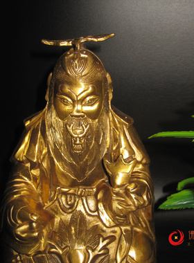 太阳鸿钧老祖纯铜风水佛像包邮