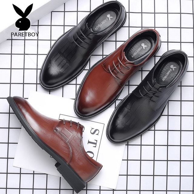 Men's Leather Shoes Men's Shoes Business Formal Leather Casual Wedding Groom's Shoes Winter