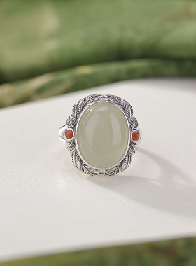 本月新品限时优惠晴水玉戒指女