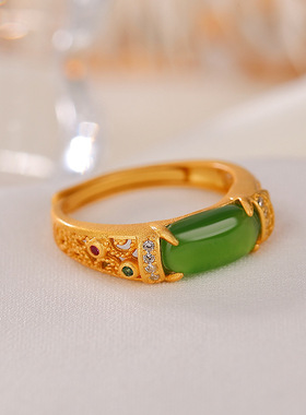 和田碧玉戒指本月新款限时优惠