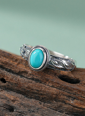 本月新品限时优惠绿松石戒指女