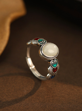 本月新品限时优惠和田玉戒指女