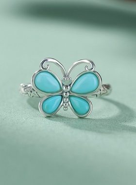 本月新品限时优惠蝴蝶唯美戒指