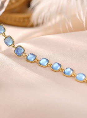 本月新品限时优惠海蓝宝手链女