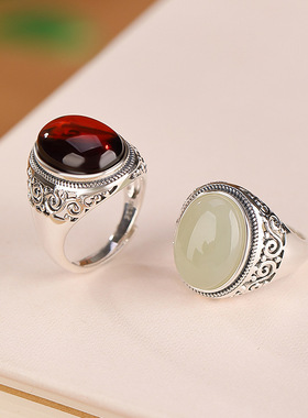 纯银复古戒指大气场女性新品优惠