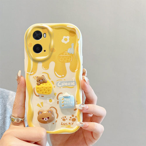 适用OPPO A76 4G海外版手机壳防摔CPH2333保护套A96 4G国际版硅胶立体卡通时尚可爱潮女新款 - 图0