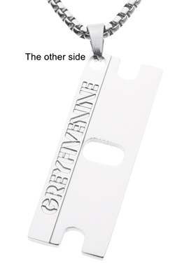 Suicideboys SUICIDE BOYS Razor Reversible necklace 项链