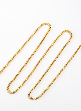 单根链子钛钢吊坠情侣