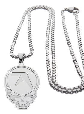 Aphex Twin Skull Logo Pendant Chain Necklace 项链