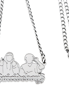 Suicideboys SUICIDE BOYS Hip Hop Pendant Chain Necklace 项链