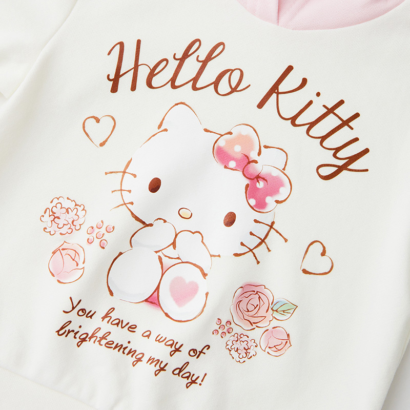 Hello Kitty凯蒂猫童装女童春款长袖连帽卫衣儿童休闲上衣 - 图2