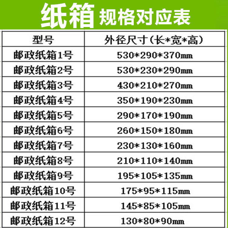 快递纸箱3层5层邮政淘宝纸箱包装盒打包发货搬家纸箱纸盒定做-图0