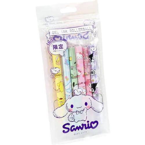 三丽鸥袋装按动笔可爱高颜值中性笔按动笔st黑卡通少女心刷题笔 - 图3