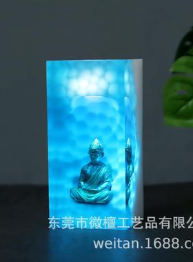 创意暗黑悟空树脂夜灯摆件办公家居桌面装饰品跨境工艺品送礼礼物