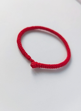 本命年红色手绳玉米结手链