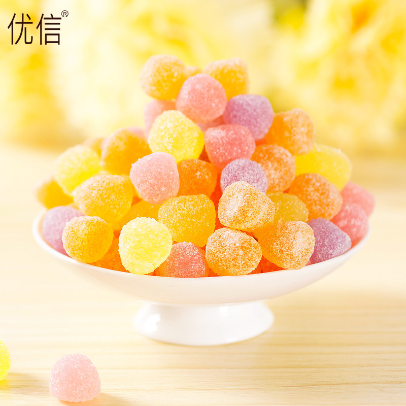 优信果汁维生素c混合口味水果糖 汉典食品糖果