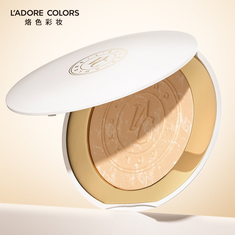 烙色晨曦微光轻莹粉饼持久定妆干皮 烙色粉饼