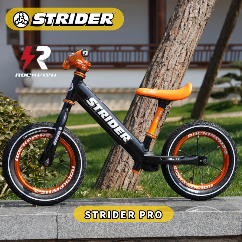 Strider pro儿童平衡车12寸宝宝滑步车1.5-5岁学步车无脚踏自行车 - 图0