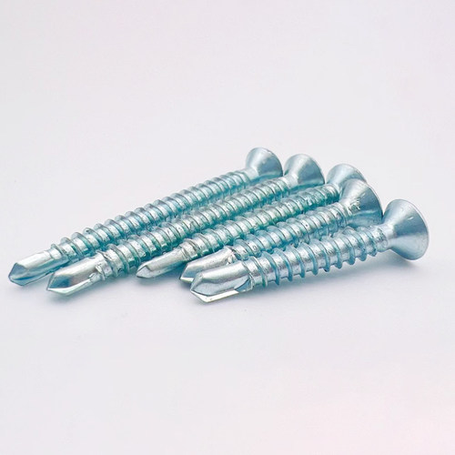 平头十字镀锌自攻自钻加长燕尾螺丝钉沉头钻尾螺丝钉M4.2M4.8 - 图2