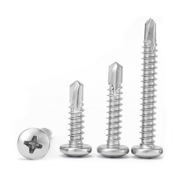Stainless steel national standard round head screw self-drilling wire free shipping