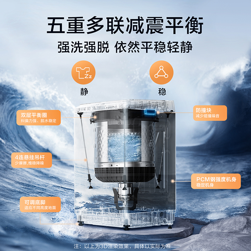 小天鹅全自动大容量波轮洗衣机10公斤租房家用洗脱一体TB100V23H - 图0