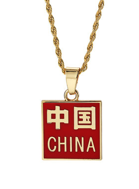 饰品嘻哈风中国新说唱项链吊坠