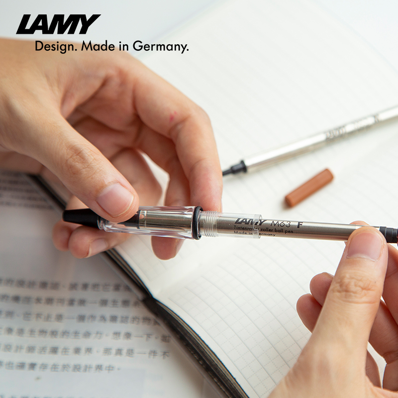 LAMY凌美宝珠笔笔芯 官方旗舰店M63中性水笔芯配件签字笔适用0.5mm/0.7mm黑色蓝色一次性替换装 - 图0