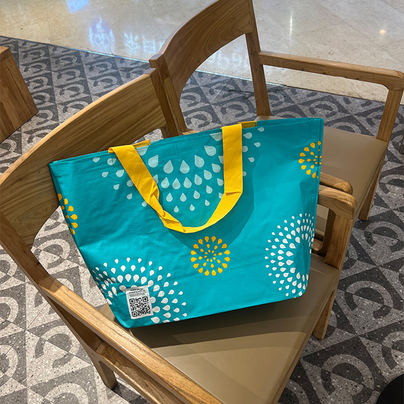 外贸单可爱元气便携环保袋拎包编织袋手提袋防水超市购物袋饭盒袋,淘宝优惠券,粉丝福利购,淘宝优惠卷