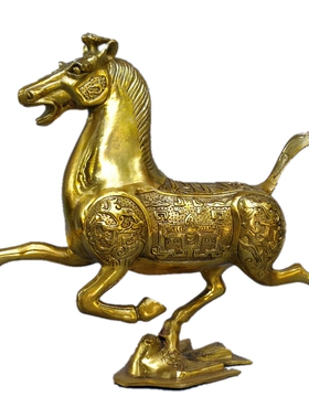马踏飞燕马到成功摆件纯铜
