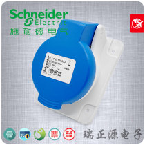 Schneider PKF16F423 three-core 16A concealed mounted italics industrial socket 200-250V 2P E original import