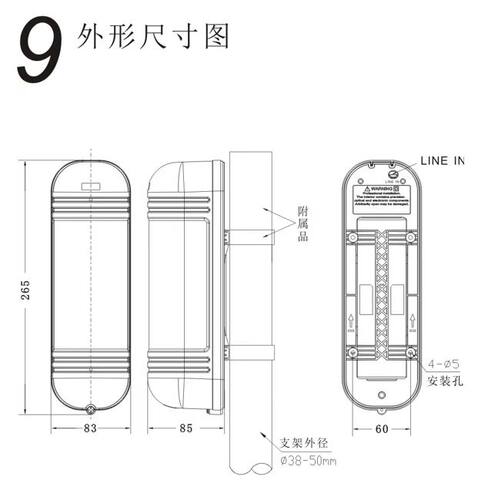 美安3光束红外对射报警器ABE-100 150 200 250 周界 围墙红外线 - 图1