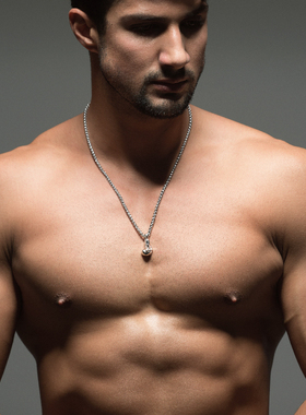 健身项链ZEUSSPORT钛钢刻字龙骨