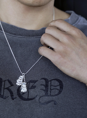 项链925银男女同款手工打造拳击