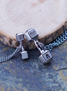 健身运动挂件吊坠钛钢龙骨情侣