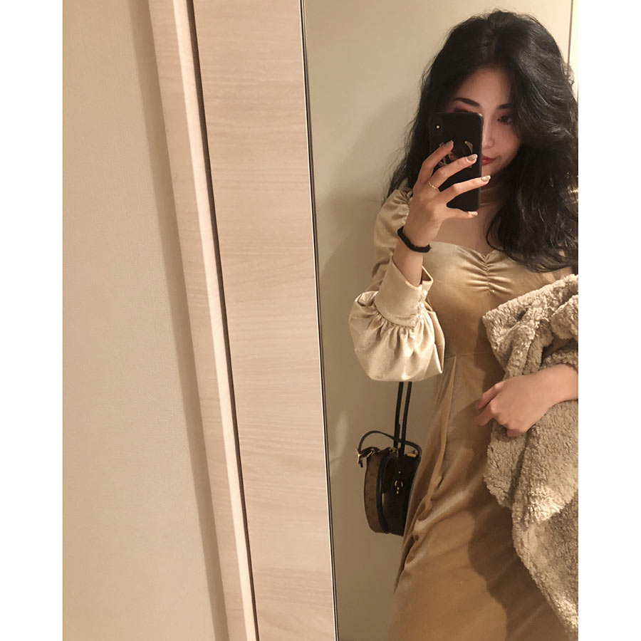 冬季新款韩版复古优雅孕妇丝绒连衣裙修身显瘦网纱打底裙长裙 2018 冬季新款韩版复古优雅孕妇丝绒连衣裙修身显瘦网纱打底裙长裙 2018