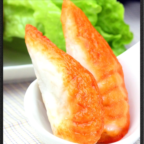 齐善素食对虾大虾一包促销仿荤食品斋菜佛家纯素整只虾大豆品包邮 - 图1