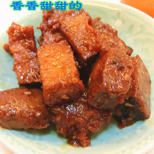 素鱼鳗鱼块大豆蛋白制品新品即食炒菜仿荤食品斋菜促销素茄汁鳗鱼 - 图3