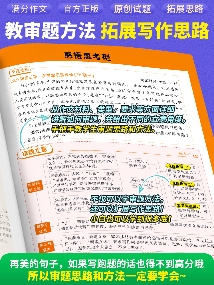 2024腾远高考满分作文名校模考满分作文2023高考作文高中作文高考作文素材高中语文作文素材解题达人高中英语写作万唯高考满分作文 - 图1