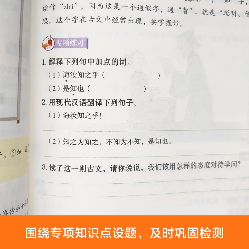 名师课堂小学文言文专项突破 快速入门篇小升初衔接篇高效进阶篇赠讲解音频 经典古文名师讲解讲练结合3456年级小学语文文言文 - 图3